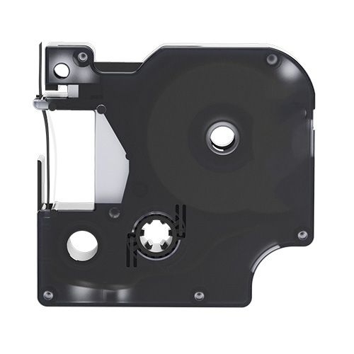 Dymo 40917 kompatible Etikettenband, Schwarz auf rot, 9mm x 7m