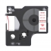 Dymo 40915 kompatible Beschriftungsband, Rot auf weiß, 9mm x 7m