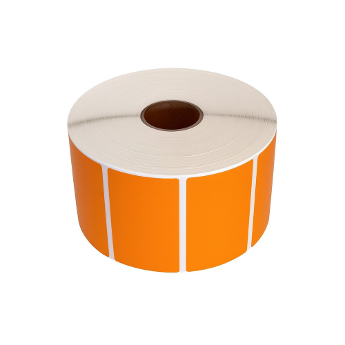Thermoetiketten, 57 x 32mm, orange, 1500 Etiketten