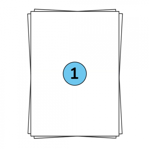 A4 Stickerbögen 210 x 297 mm, 100 Etiketten