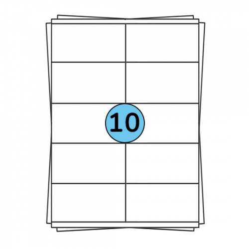 A4 Stickerbögen 105 x 57 mm, 1.000 Etiketten
