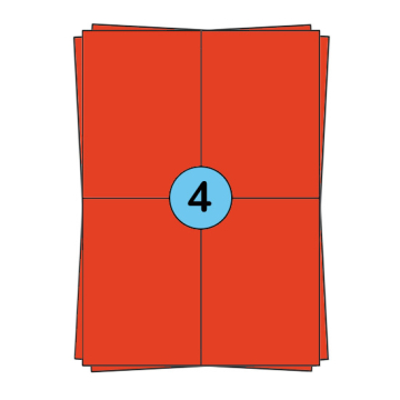 A4-Aufkleberbögen