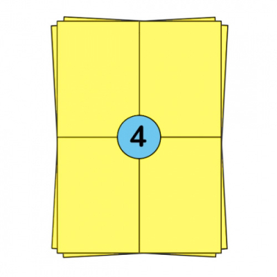 A4-Aufkleberbögen
