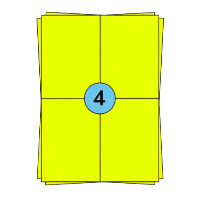A4-Aufkleberbögen
