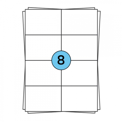 A4 Stickerbögen 105 x 74 mm, 800 Etiketten