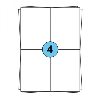 A4-Aufkleberbögen