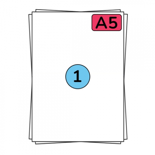 A5 Stickerbögen 210 x 148 mm, 100 Etiketten