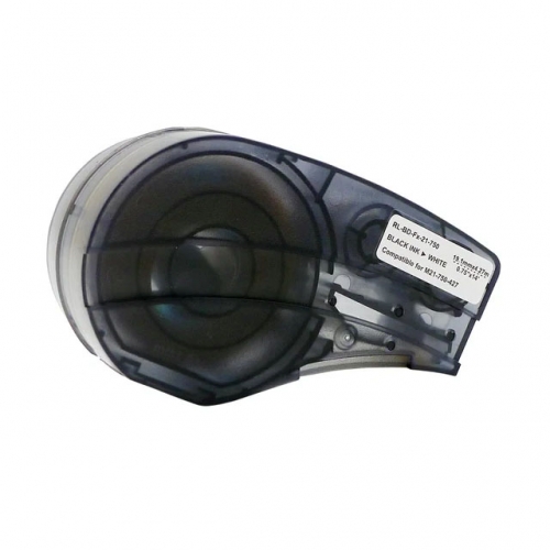 Brady M21-750-427 kompatible Etikettenband, Schwarz auf weiß, 19,1mm x 4,88m