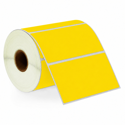 Zebra kompatible Etiketten gelb, 102 x 50mm, 1300 Etiketten
